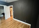 Black Wood Texture Wallpaper Installation