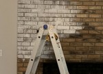 Whitewashed Fireplace Brick